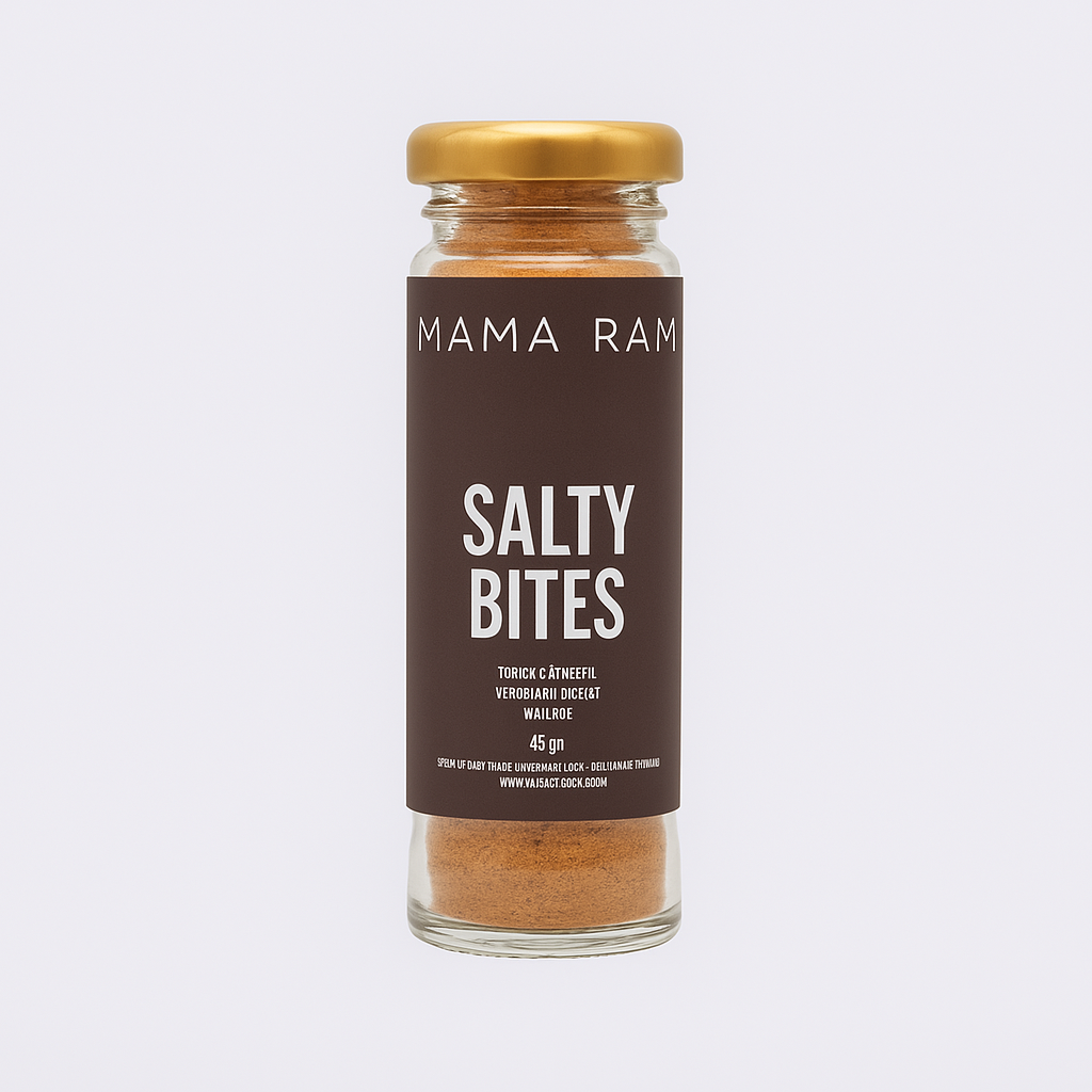 Salty Bites – sarımsak, susam, çörek otu ve haşhaş tohumlu tuzlu atıştırmalık baharat karışımı