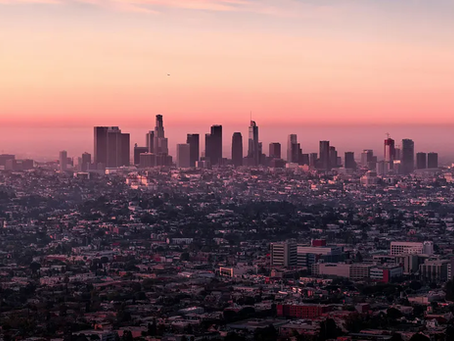 Los Angeles skyline.