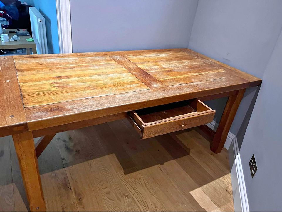 Oak table 2 before