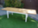 Oak table after