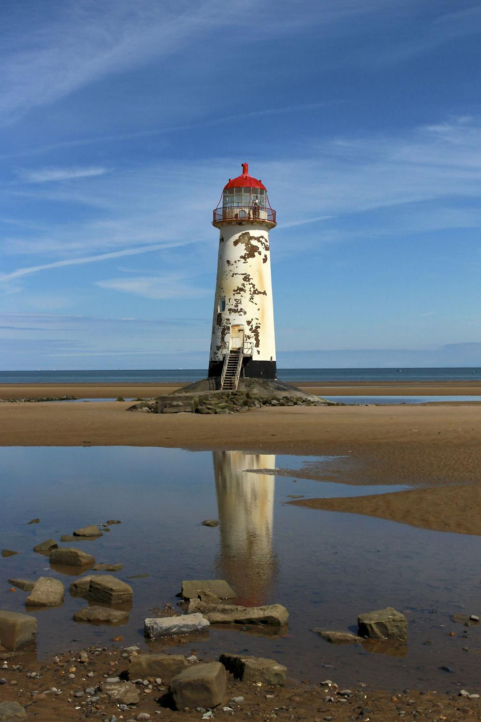 light house at talacre beach