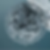 Close-up of a gray, spherical, molecular structure with a net-like pattern against a blurred blue background. Scientific and intricate.