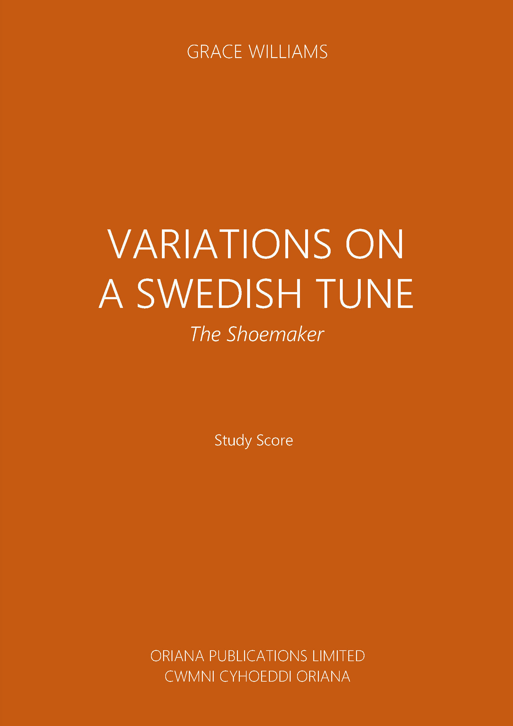 GRACE WILLIAMS: Variations on a Swedish Tune cover