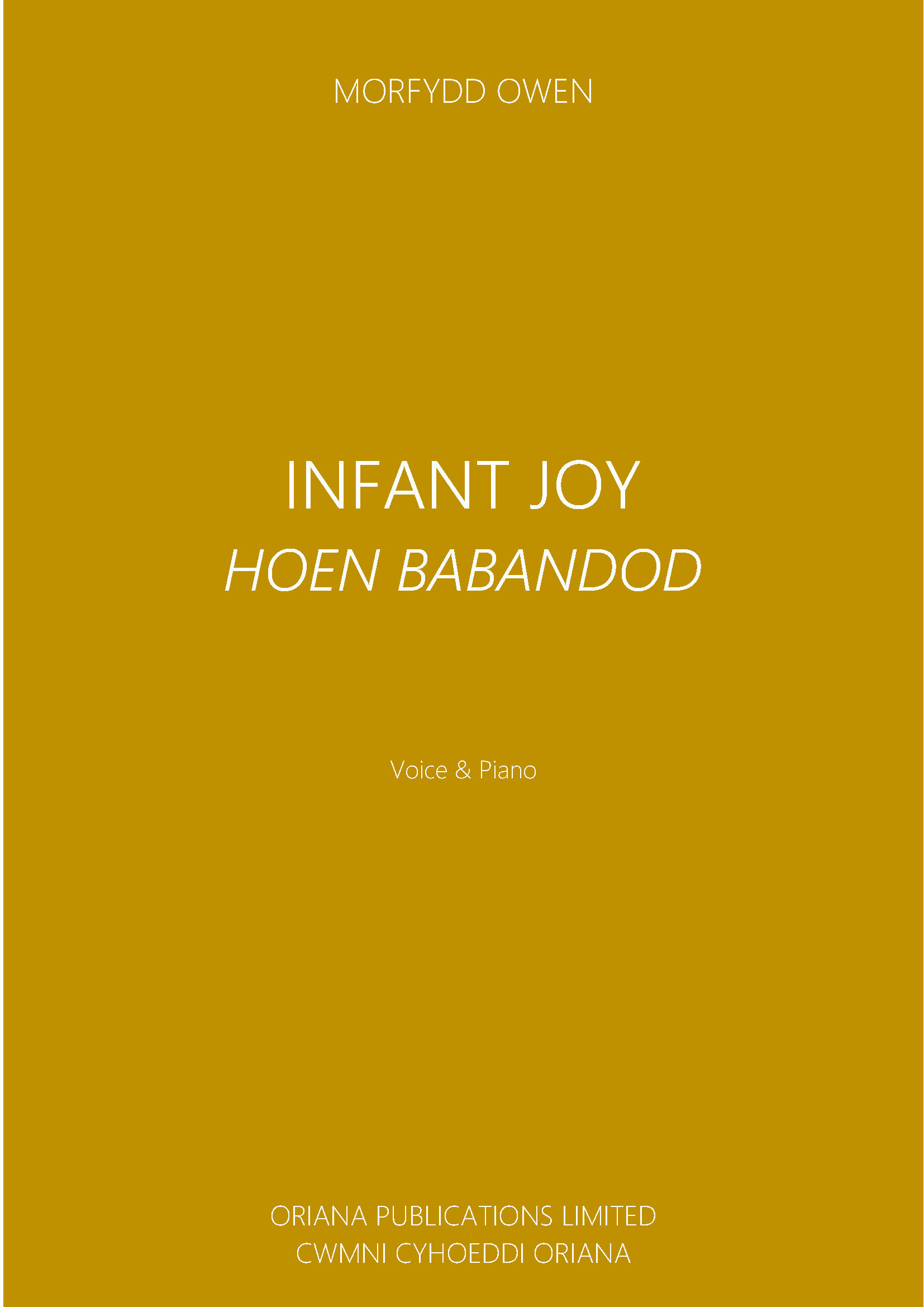 MORFYDD OWEN: Infant Joy/Hoen Babandod [PDF]