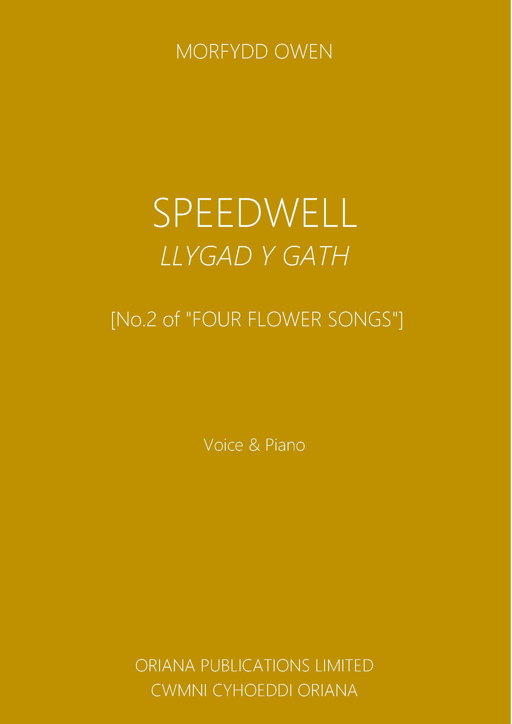 MORFYDD OWEN: Speedwell/Llygad y Gath [PDF]