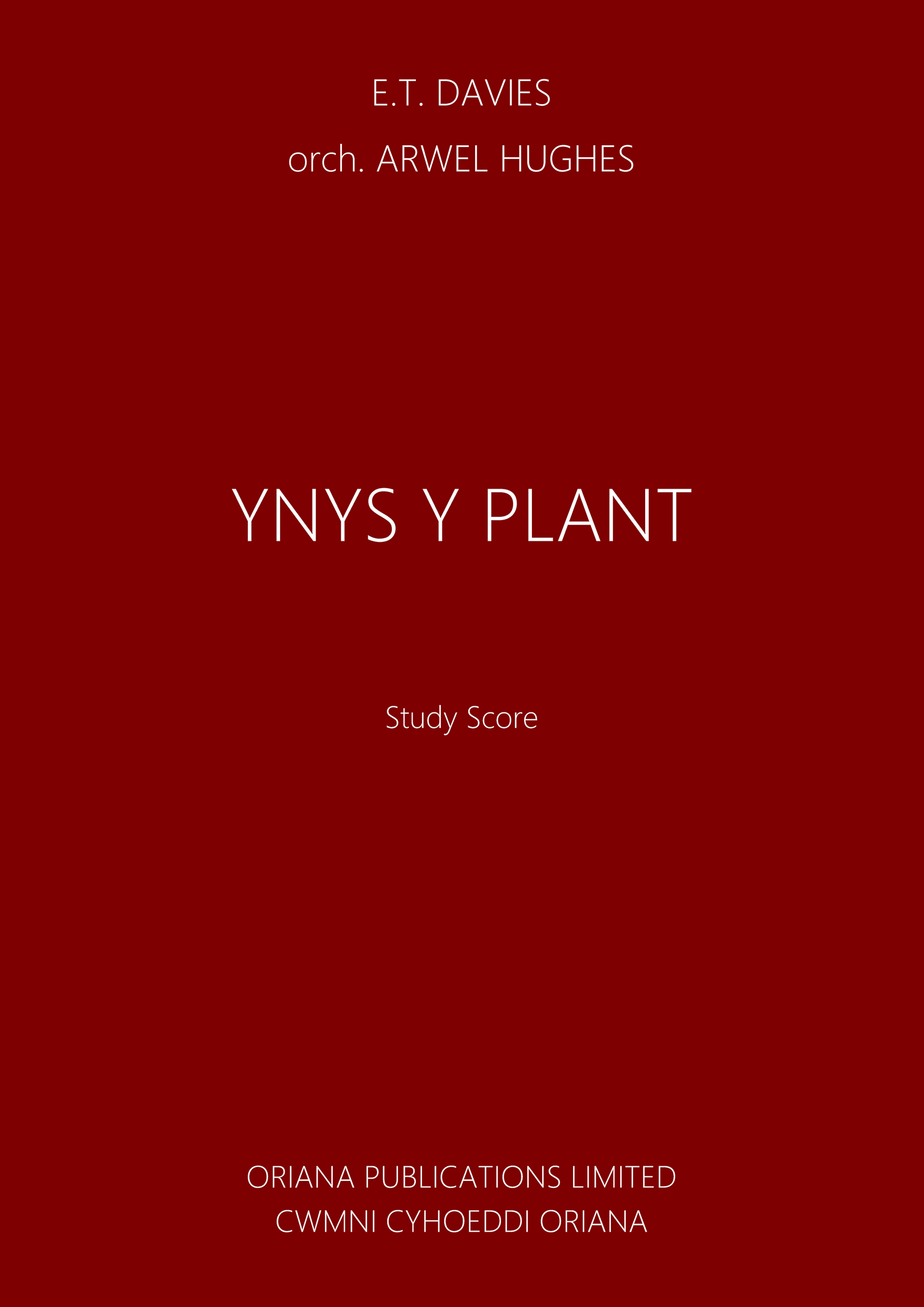 E.T. DAVIES orch. ARWEL HUGHES: Ynys Y Plant