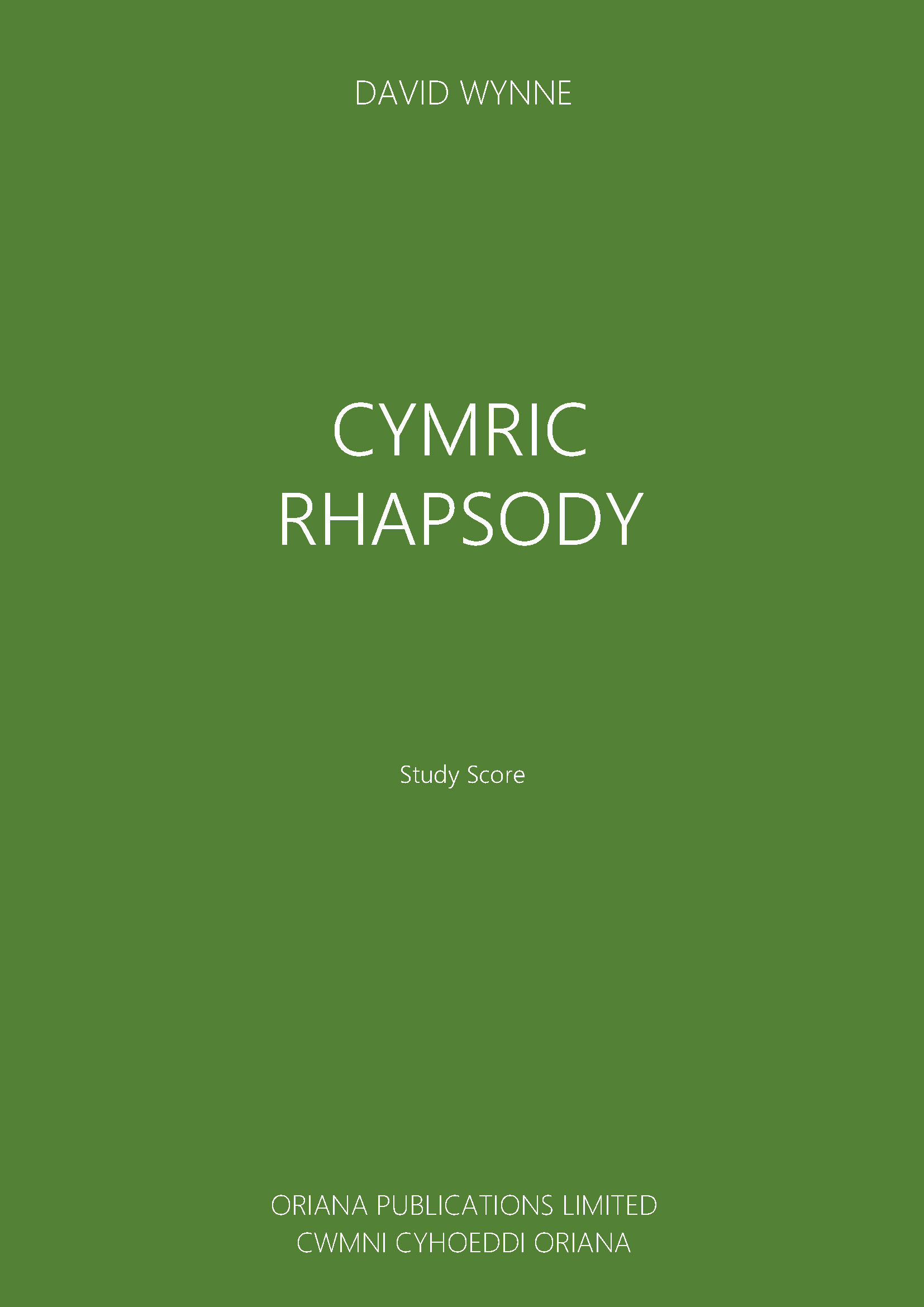 DAVID WYNNE - Cymric Rhapsody