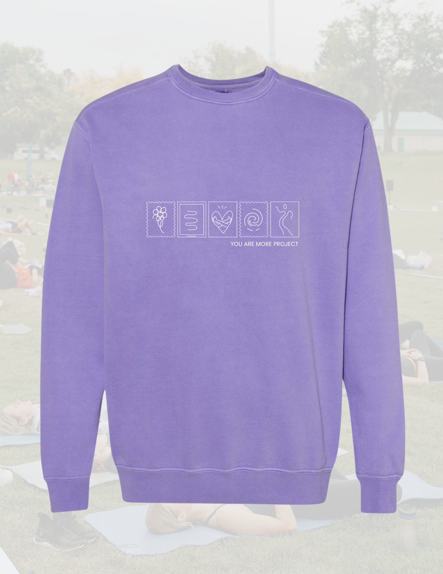 Free to Be Festival Purple Crewneck
