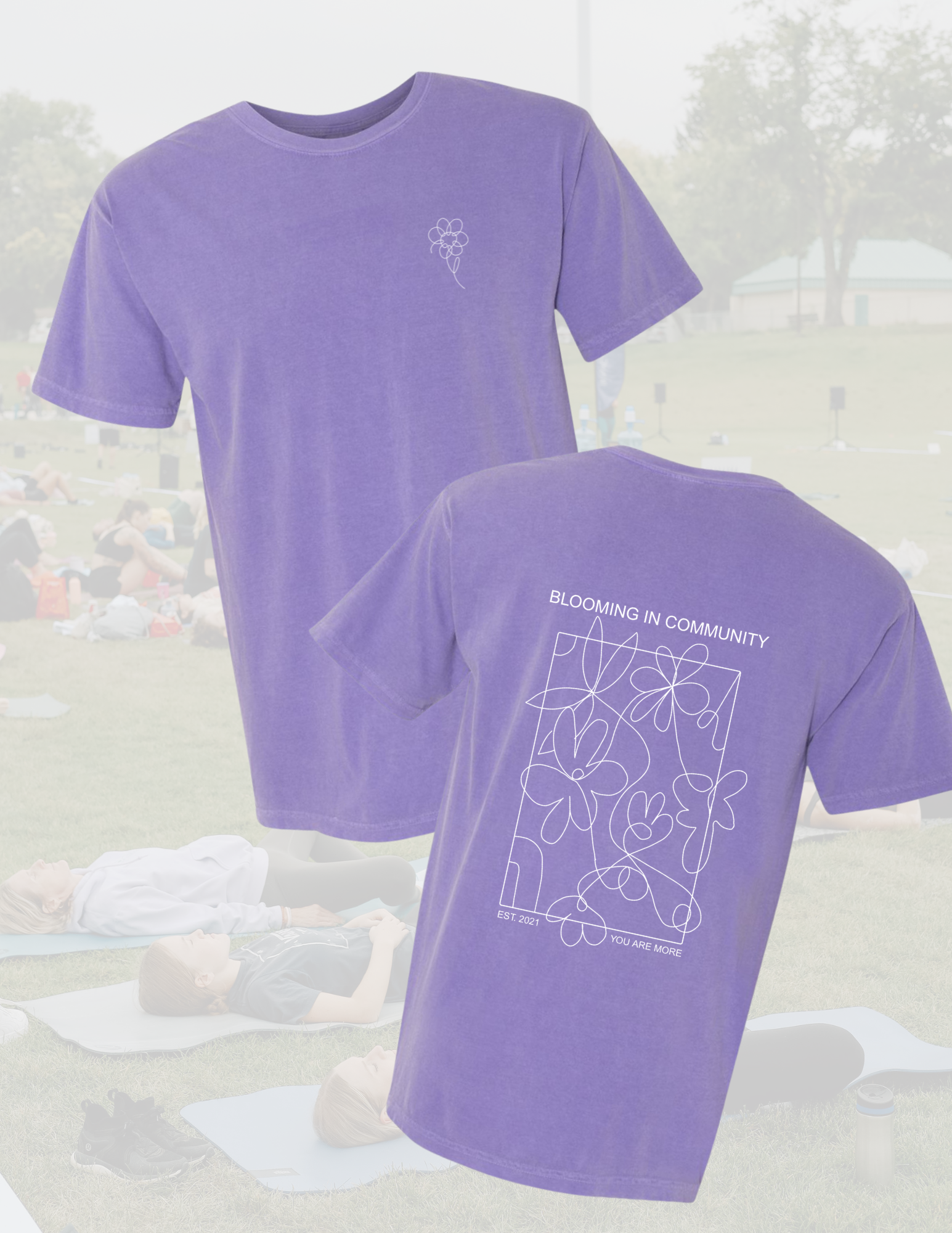 Free to Be Festival Purple T-Shirt
