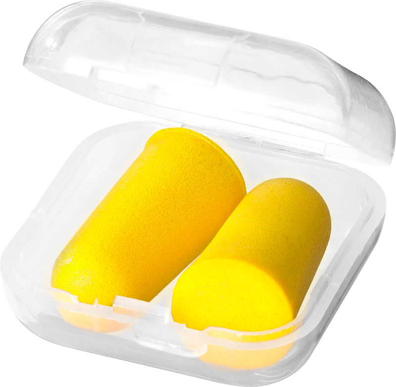 Thumbnail: Serenity earplugs with travel case - Yellow 11989301