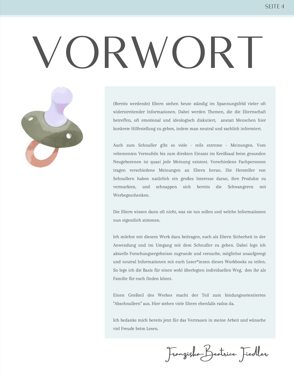 Miniaturbild: Workbook Schnuller
