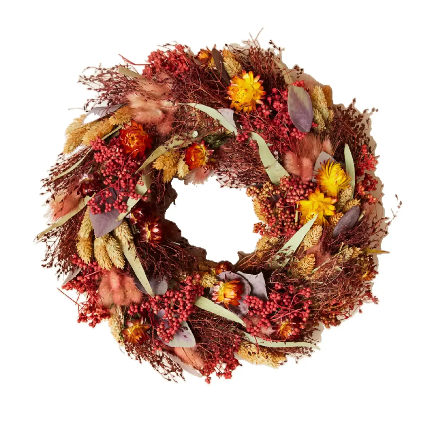 Dried Flower Christmas Wreath - Terra