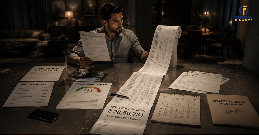 Borrower discovering the hidden costs associated with a Personal Loan.
