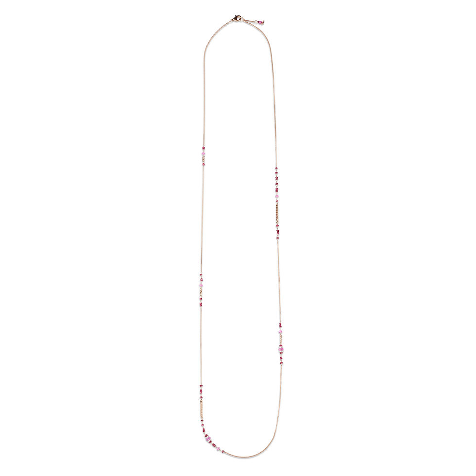 Indexkép: Cervera 18kt rozéarany lánc rózsaszín zafírral és rubinnal/Rose gold chain with pink sapphire and ruby