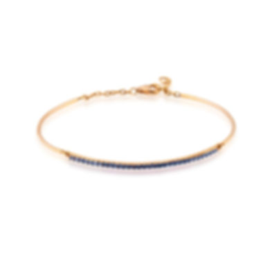Kék zafíros rozéarany karkötő/Blue sapphire rose gold bracelet