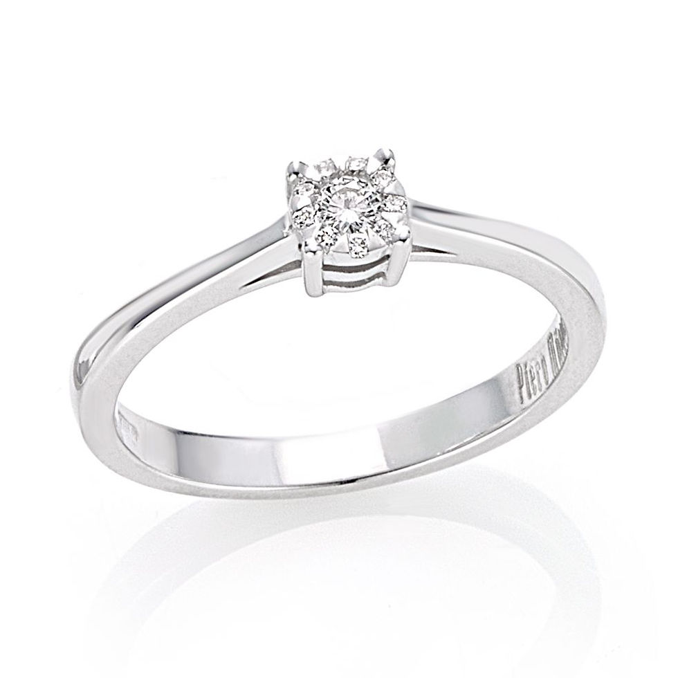 Indexkép: Piero Milano 18kt-os fehérarany szoliter típusú gyémánt gyűrű/18kt white gold solitaire type diamond ring