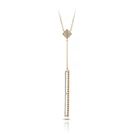 Hulchi Belluni 18k white and rose gold Cubini necklace with diamonds