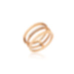 Indexkép: Háromsoros rozéarany gyűrű gyémántokkal/Three row rose gold ring with diamonds
