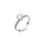 Thumbnail: Fehérarany hatkarmos szoliter gyűrű gyémántokkal a gyűrűsínben-White gold six claw solitaire ring with diamonds