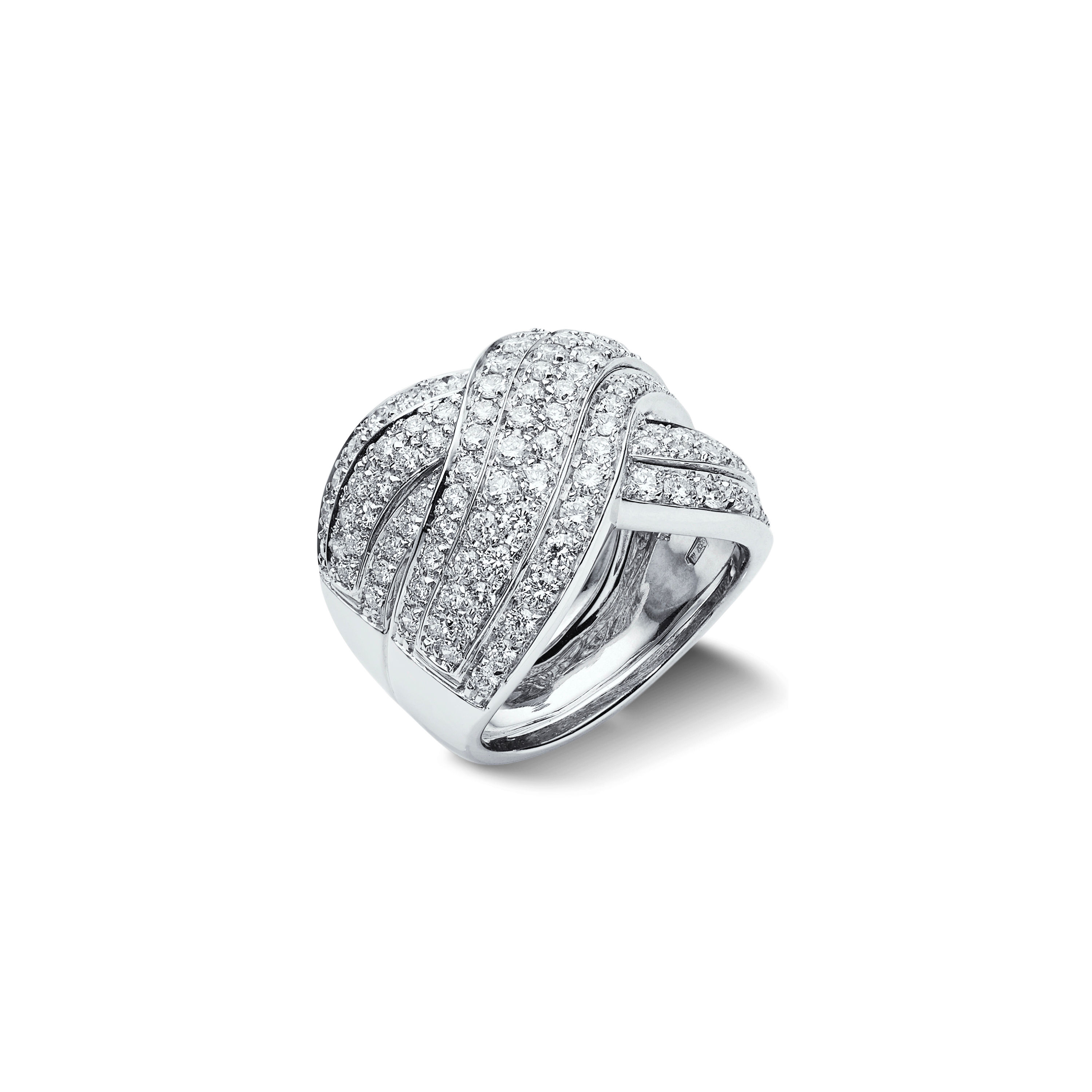 Garavelli exkluzív gyémánt gyűrű fehérarany foglalattal-Exclusive modern diamond ring with white gold setting