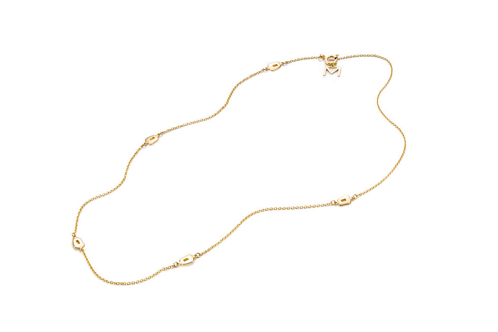 Indexkép: Mattioli vékony sárga arany lánc “puzzle” díszítéssel/Thin yellow gold chain with "puzzle" decoration