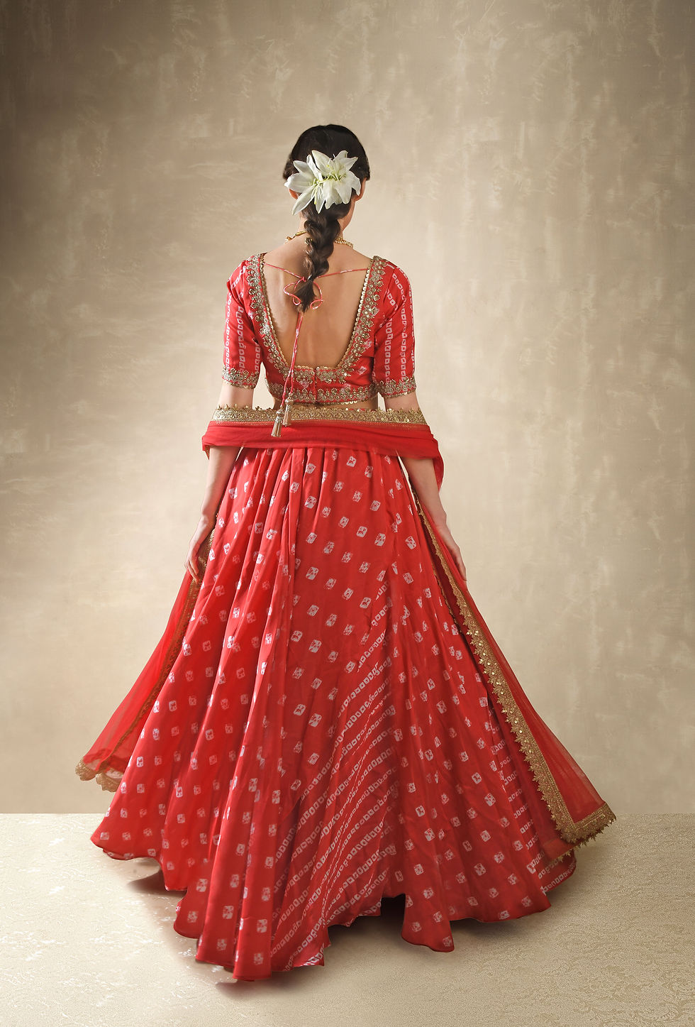 Thumbnail: Hibiscus Lehenga set