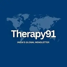 Therapy 91 India's Global Newsletter with world map