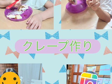 クレープ作り　まごころ「まつば」　6/27
