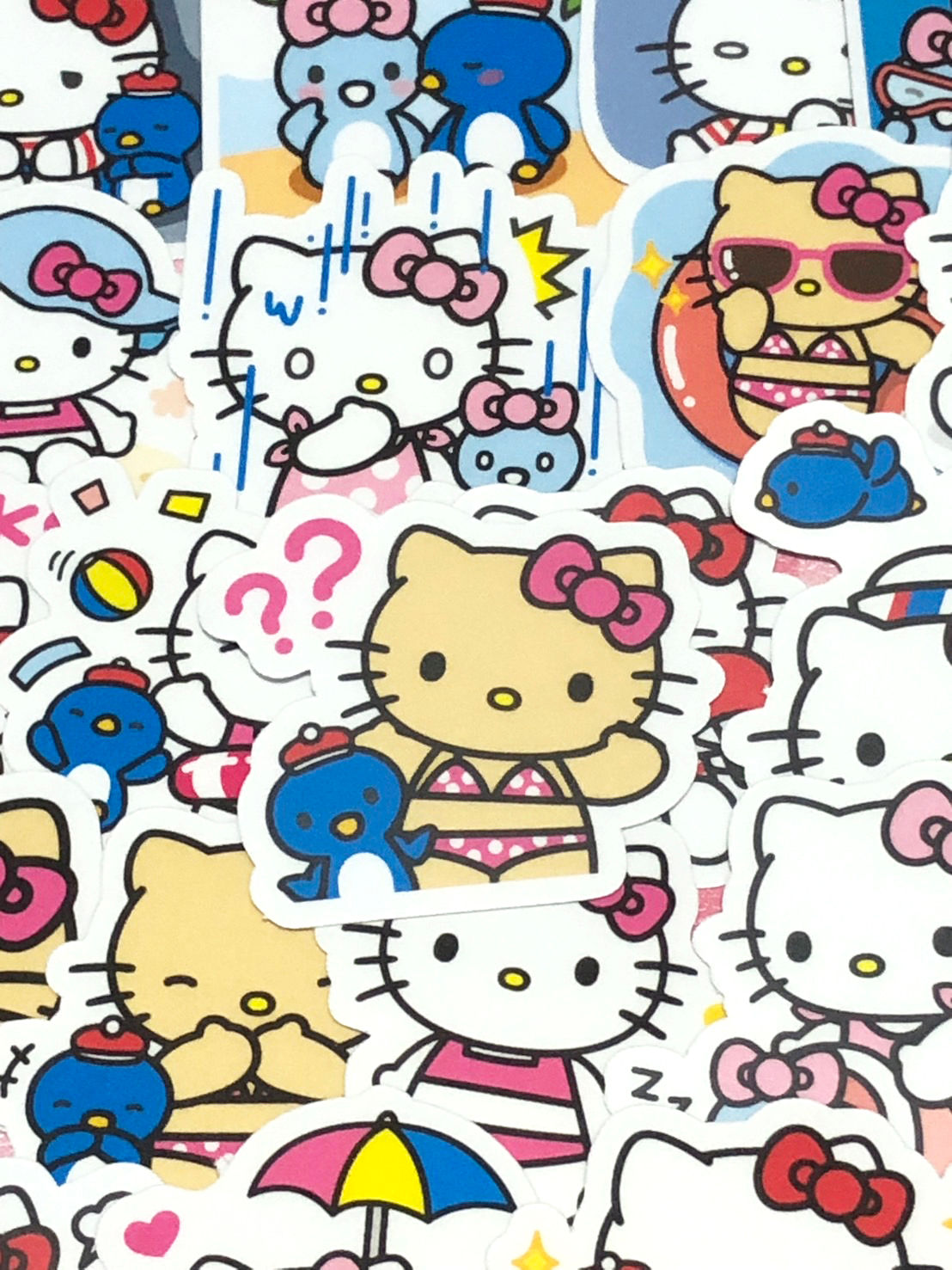Hello Kitty 1, 24 pcs, SANRIO, Ganguro Kitty, stickers