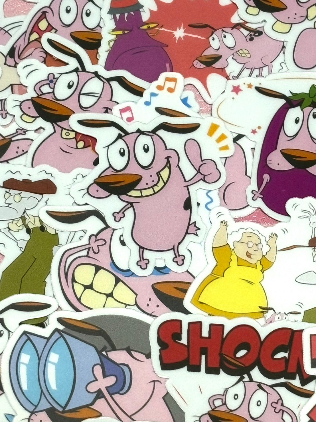 Courage the Cowardly Dog 1, 40 pcs, stickers