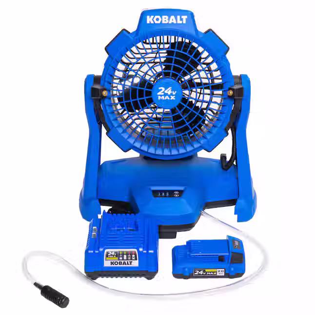 Kobalt Misting Fan with Battery and Charger