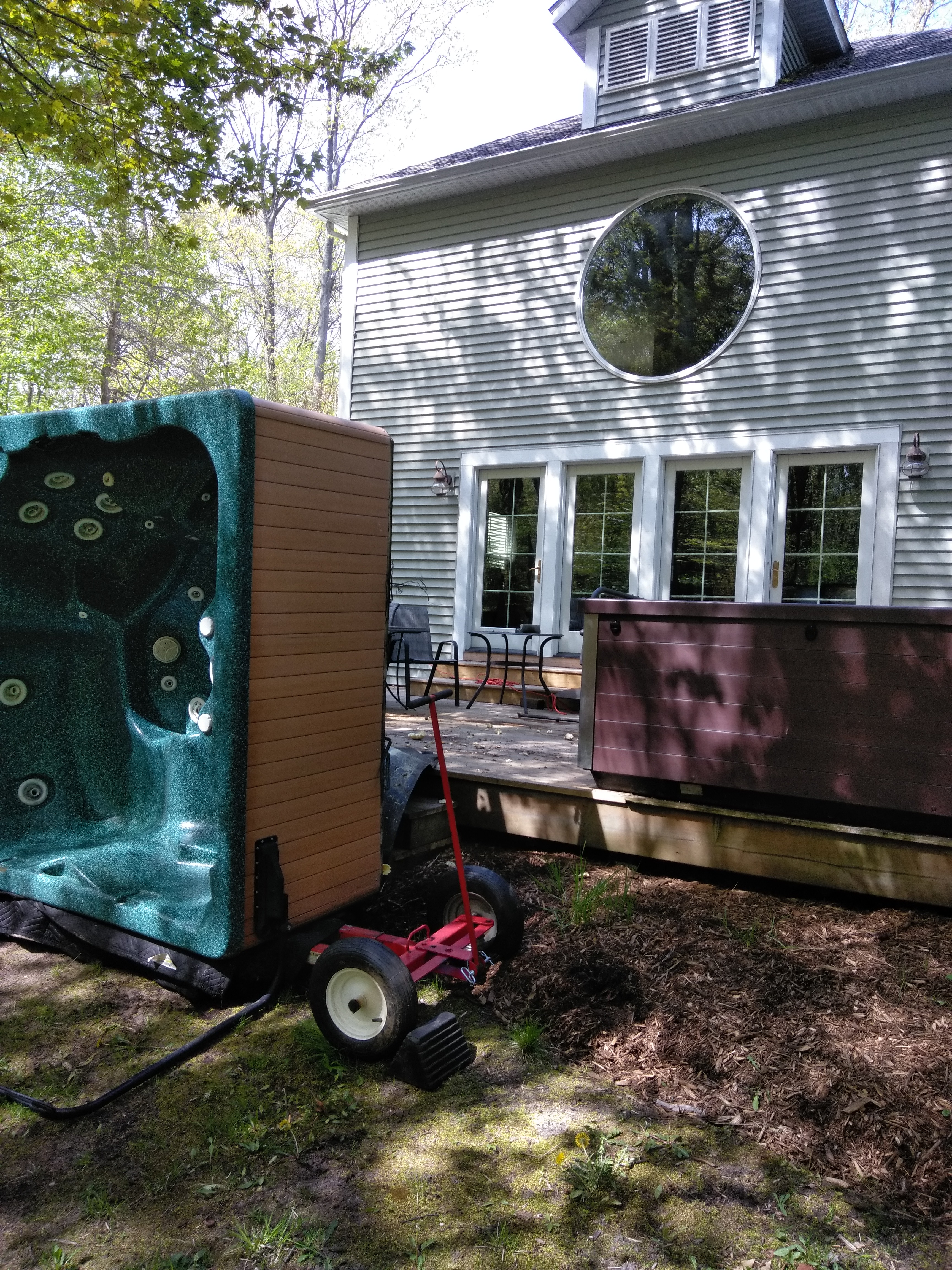 Hot Tub Removal & New Tub Delivery