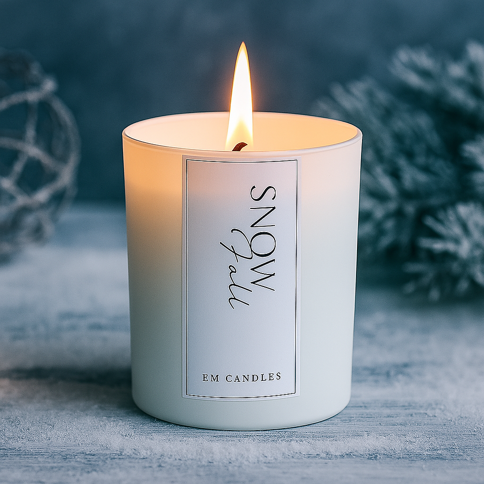 geurkaars Snowfall van EM Candles