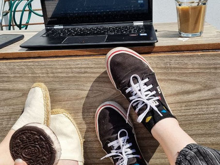 Meetings in the London sun