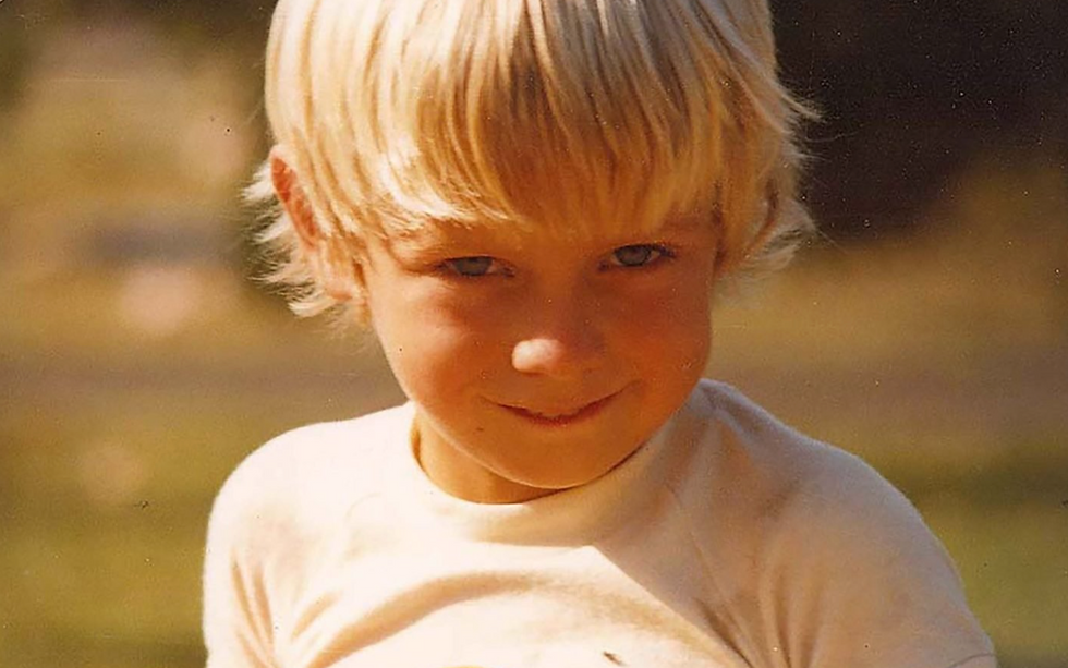 Ben Quilty as a child