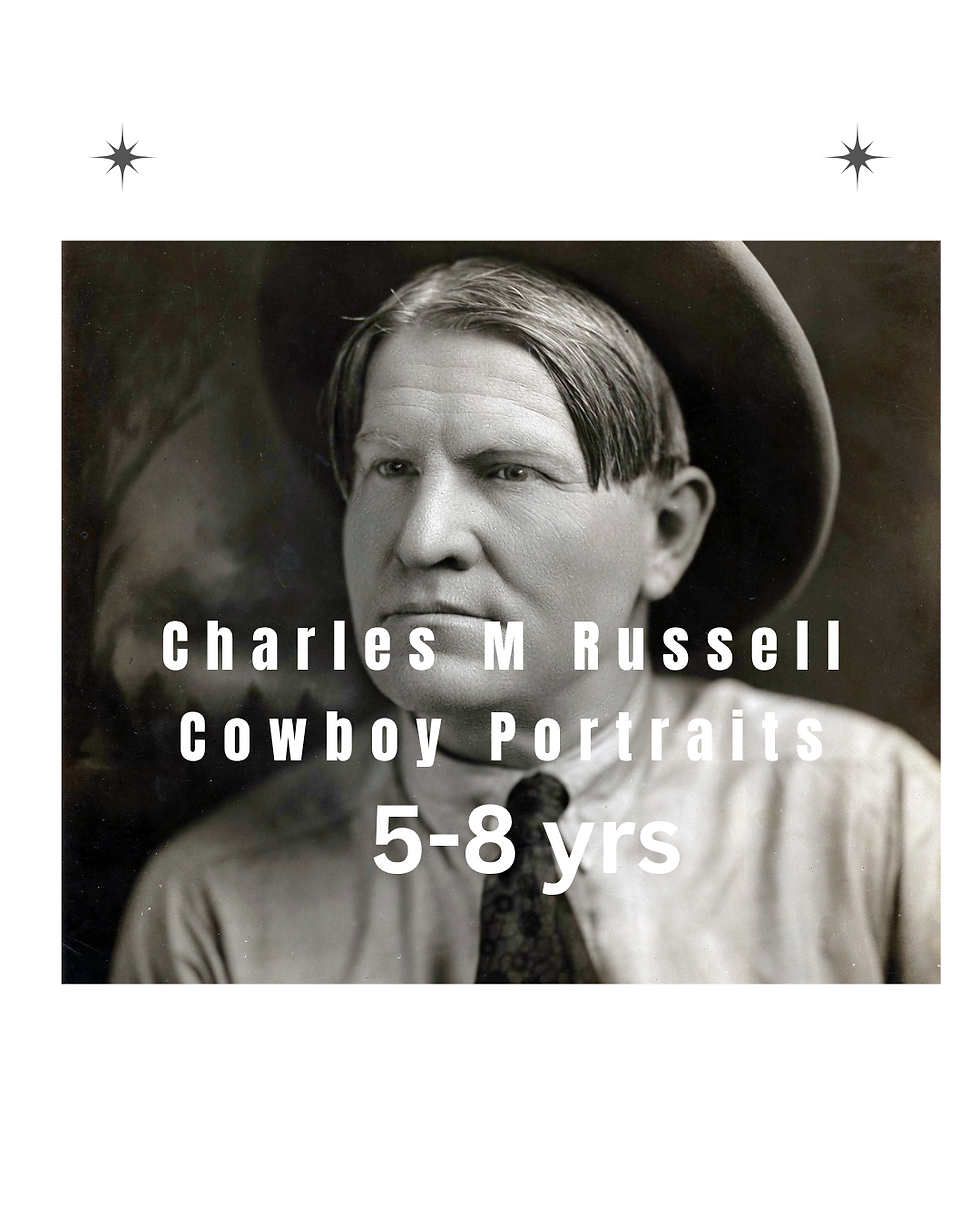 Charles M. Russell Cowboy Portraits 5-8 Years old