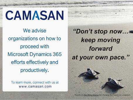 Keep moving forward with your Microsoft Dynamics 365 initiative