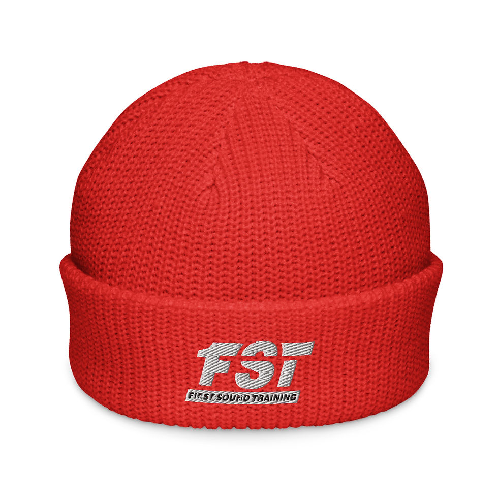 Thumbnail: FST Fisherman beanie (Embroidered White Logo)