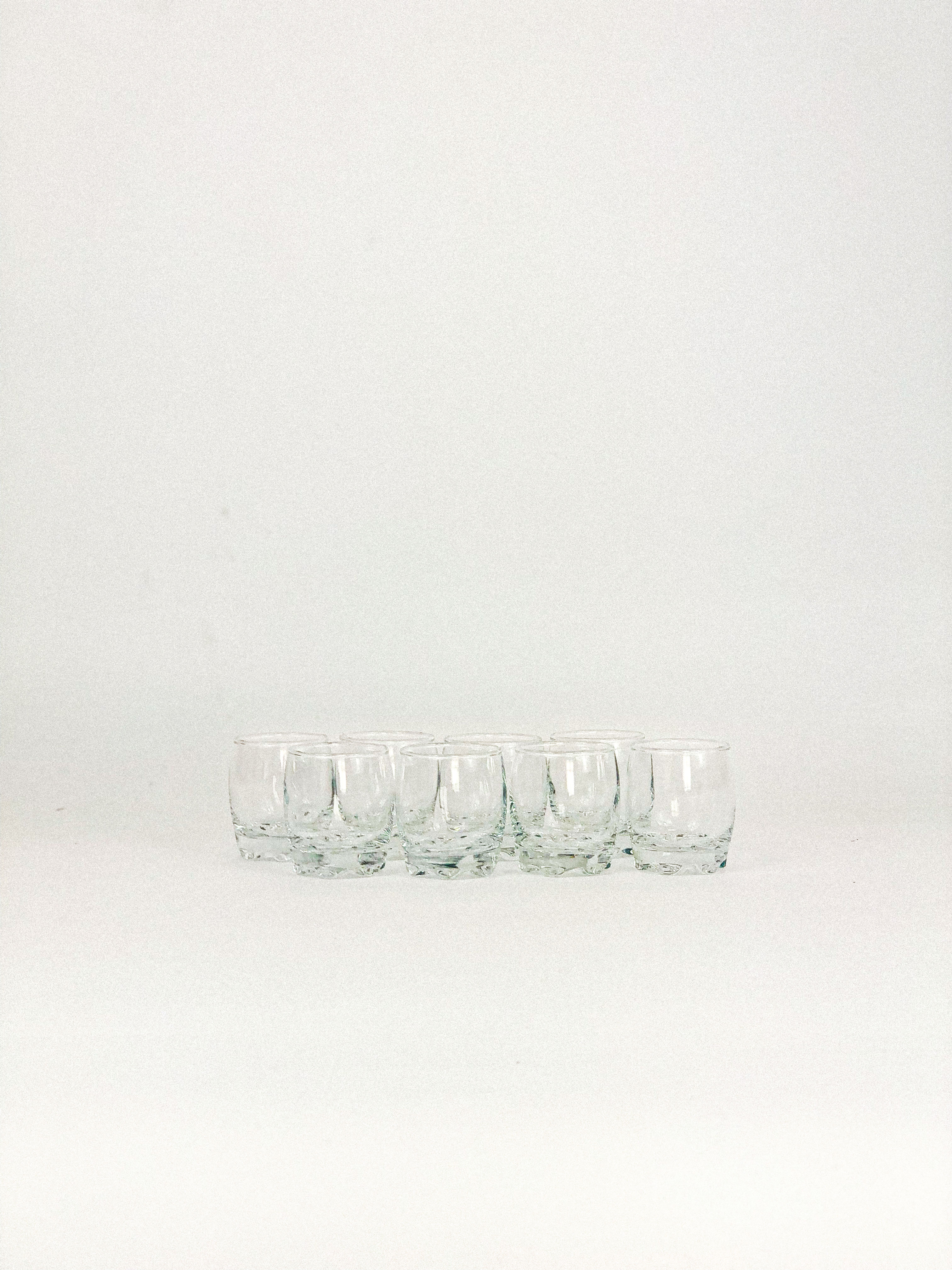 Spiral base shot glasses
