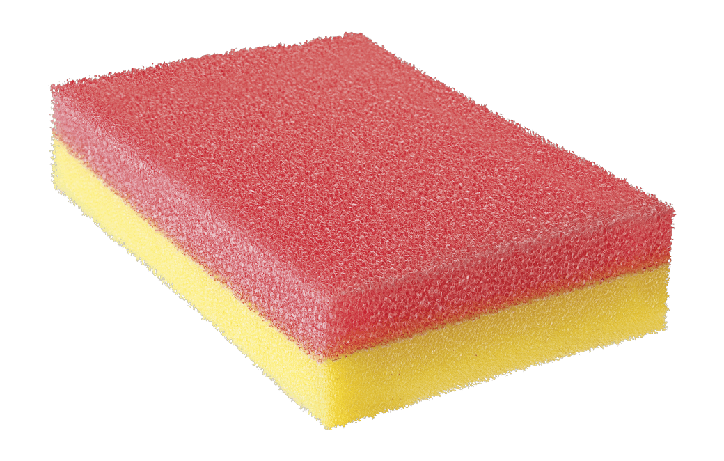 Esponja dupla face amarela/rosa - 9407