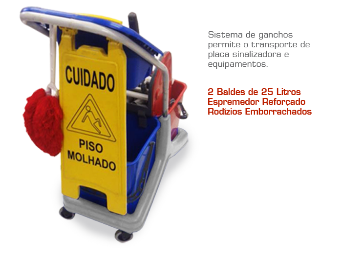 Miniatura: Conjunto balde espremedor doblô - 50 litros