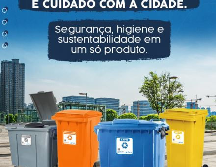 Para higiene e sustentabilidade: conteineres para lixo