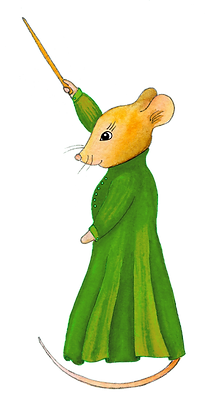 mouse in green