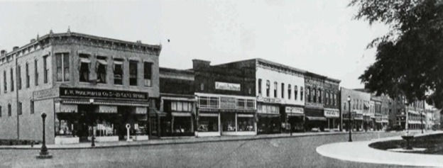 This photo from MCChesney's features our museum building on the Northeast Corner