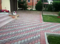 Бордюрный камень садовый серый 1м