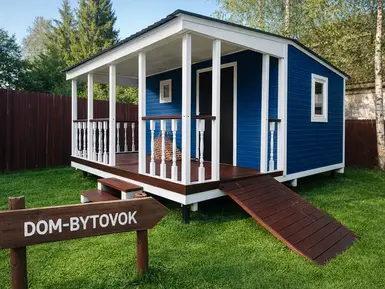 Бытовка (4х3) м с верандой 4х2 м утепленная