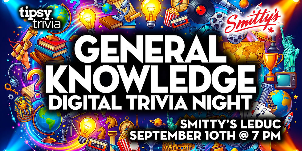 Leduc: Smitty's Restaurant - General Knowledge Trivia - Sep 10, 7pm