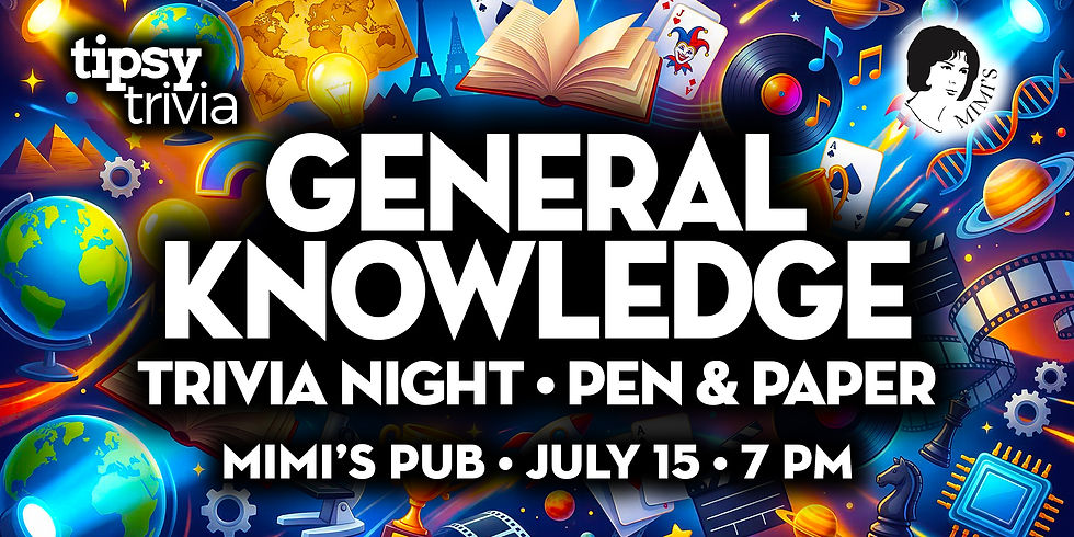 Edmonton: Mimi's Pub - Pen & Paper General Knowledge Trivia - Jul 15, 7pm