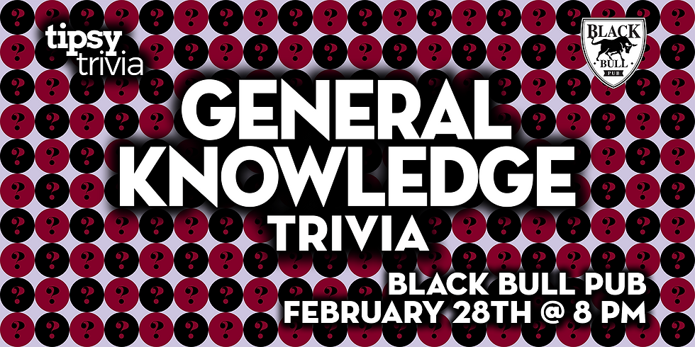 Calgary: Black Bull Pub - General Knowledge Trivia - Feb 28, 8pm