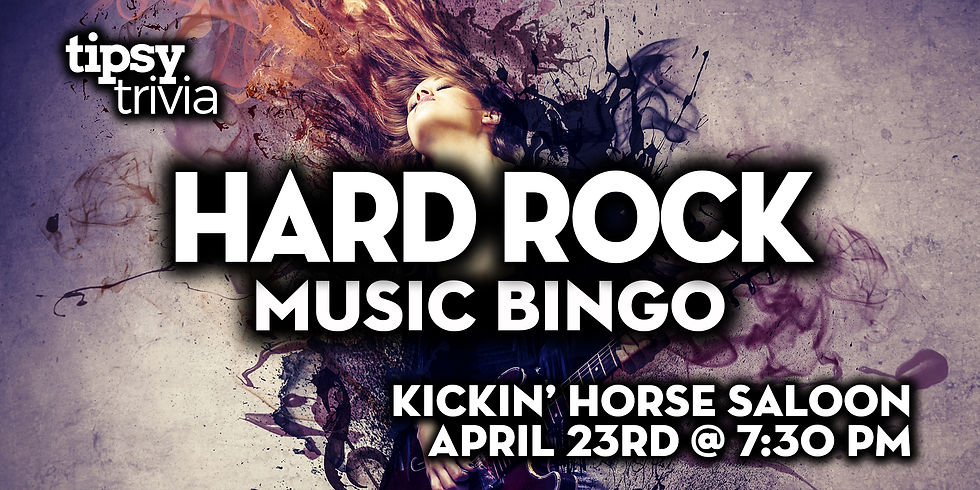 Fort McMurray: Kickin Horse - Hard Rock Music Bingo - Apr 23, 7:30pm